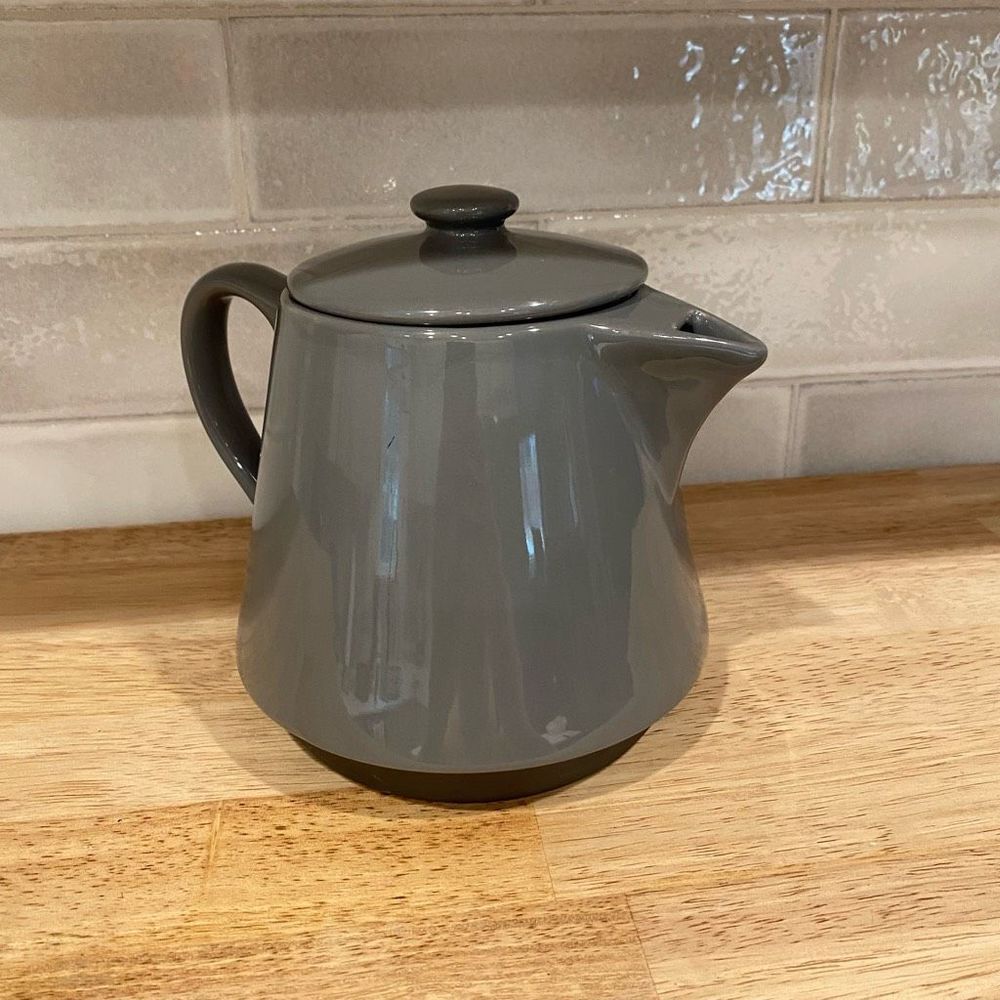 Gray Ceramic Freshly Brewed Tea Pot - Picture 3 of 10